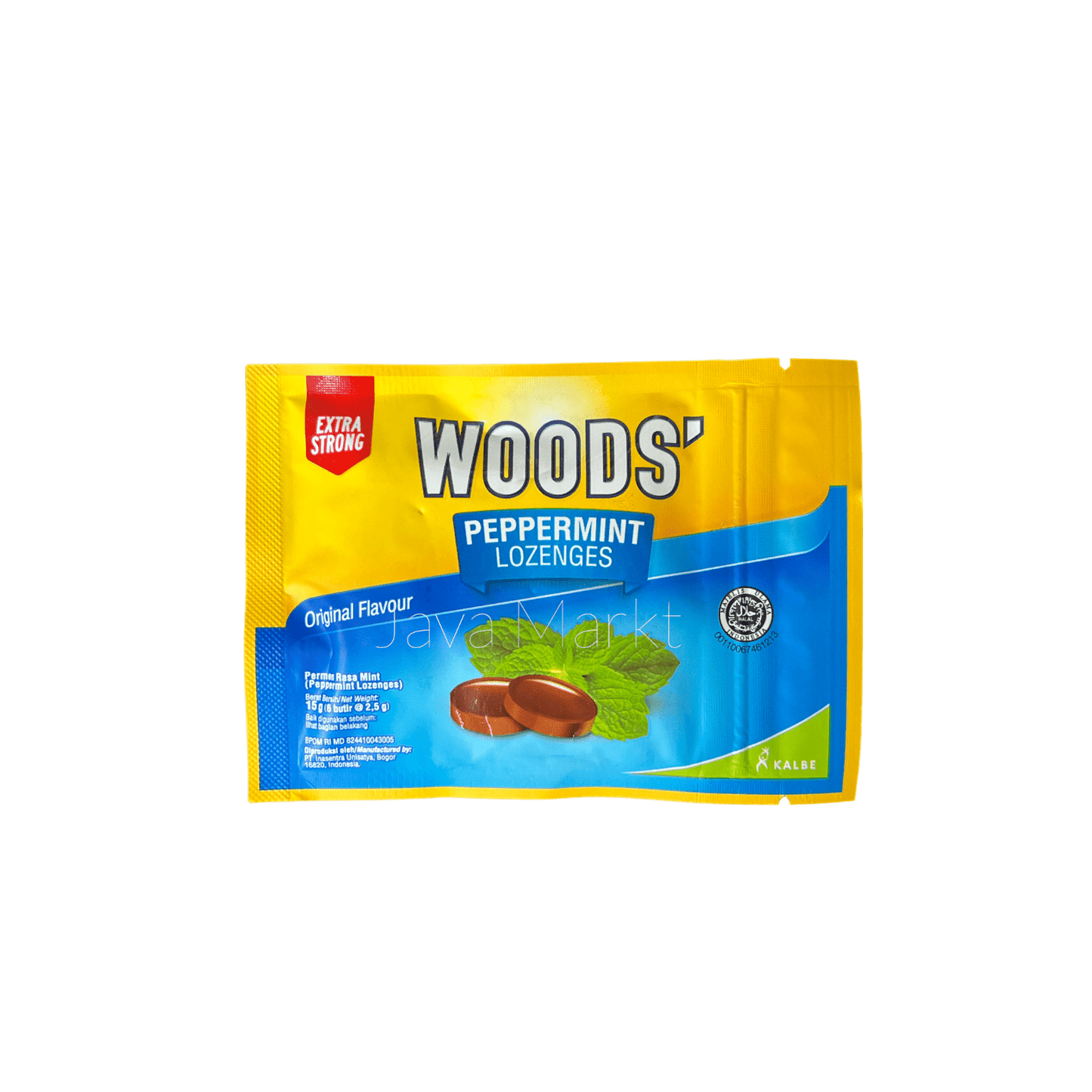 WOODS' Permen Peppermint - Extra Strong - Java Markt