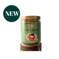 Nesia Sambal Hijau Padang in einer Schüssel, grüne scharfe Sambal-Soße aus Padang, indonesische Gewürzpaste, Nahaufnahme