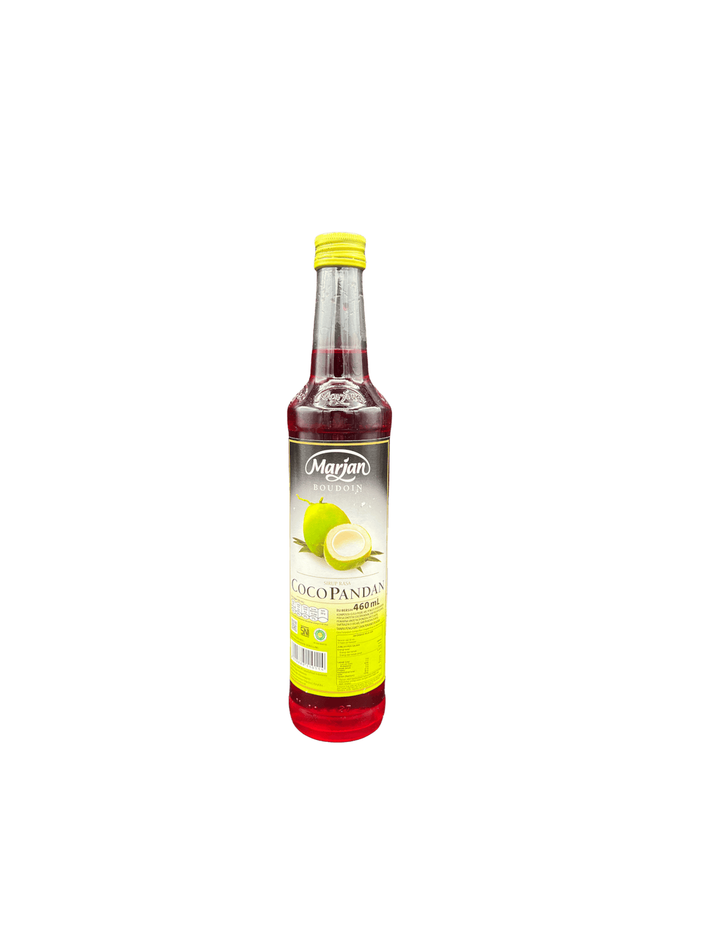 Nesia Food Marjan Sirup Rasa Cocopandan in Flasche, natürlicher Kokosnuss-Pandan-Geschmack, ideal für Getränke und Desserts