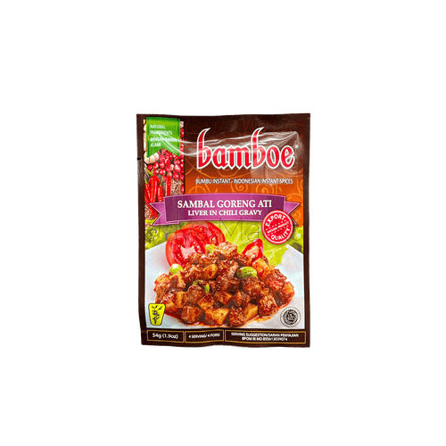 Bamboe Sambal Goreng Ati Gewürzpaste von Oriental Merchant, cremige rote Gewürzpaste für indonesische Gerichte