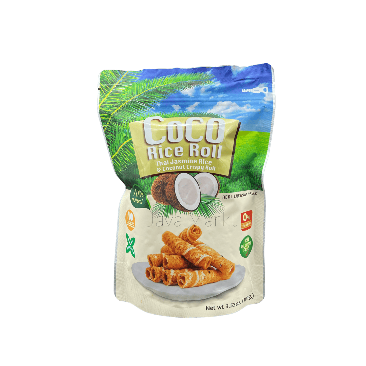 Coco Crispy Rice Roll Coconut - Java Markt