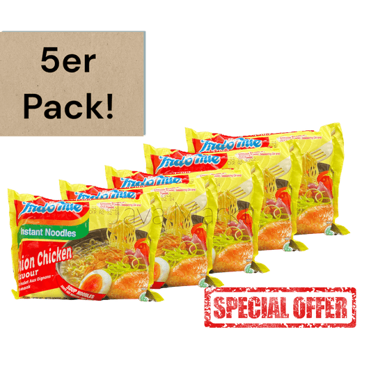 Indomie Rasa Ayam Bawang - 5er Pack - Java Markt