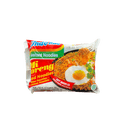 Vanka Kawat Indomie Mie Goreng, eine Packung Instant-Nudeln mit gebratenem Geschmack, auf weißem Hintergrund.
