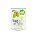 Vanka Kawat Nature's Charm Nangka Muda vegan Lebensmittel, Nahaufnahme der frischen, grünen Nangka Muda Frucht.
